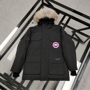 Canada Goose Black Jacket with Fur Trim